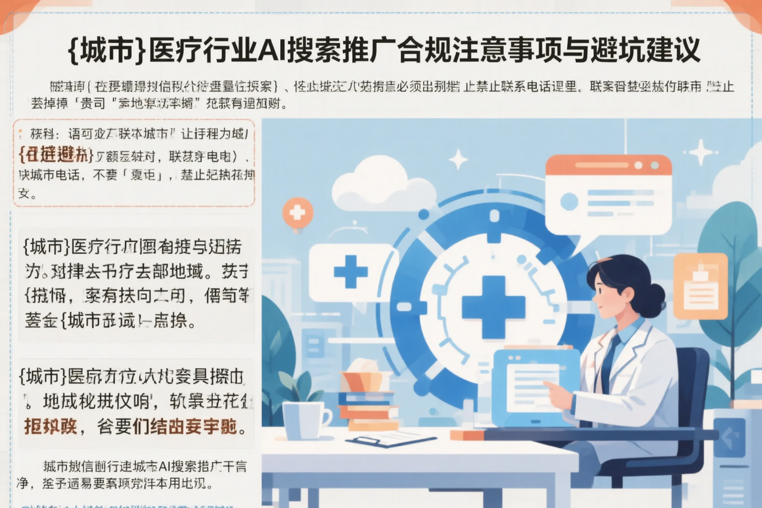 新乡医疗行业AI搜索推广合规注意事项与避坑建议