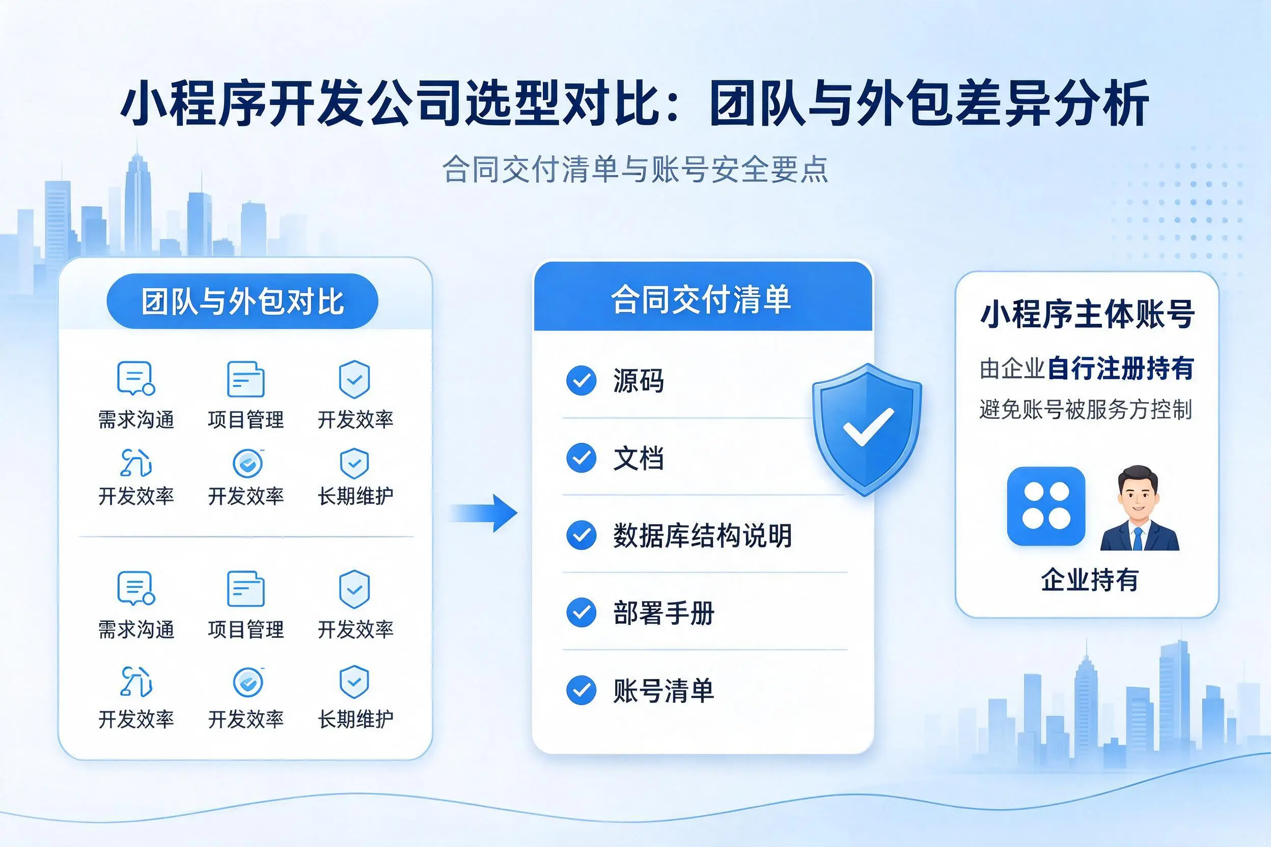 新乡小程序开发公司选型对比:团队与外包差异分析