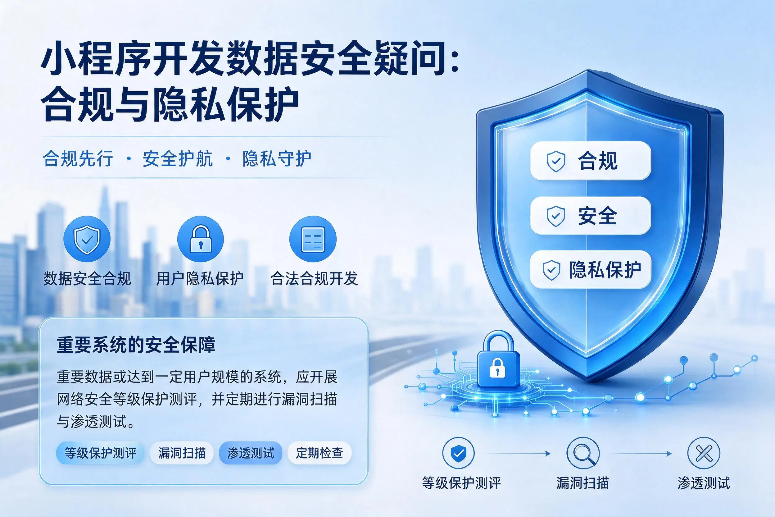 新乡小程序开发数据安全疑问:合规与隐私保护