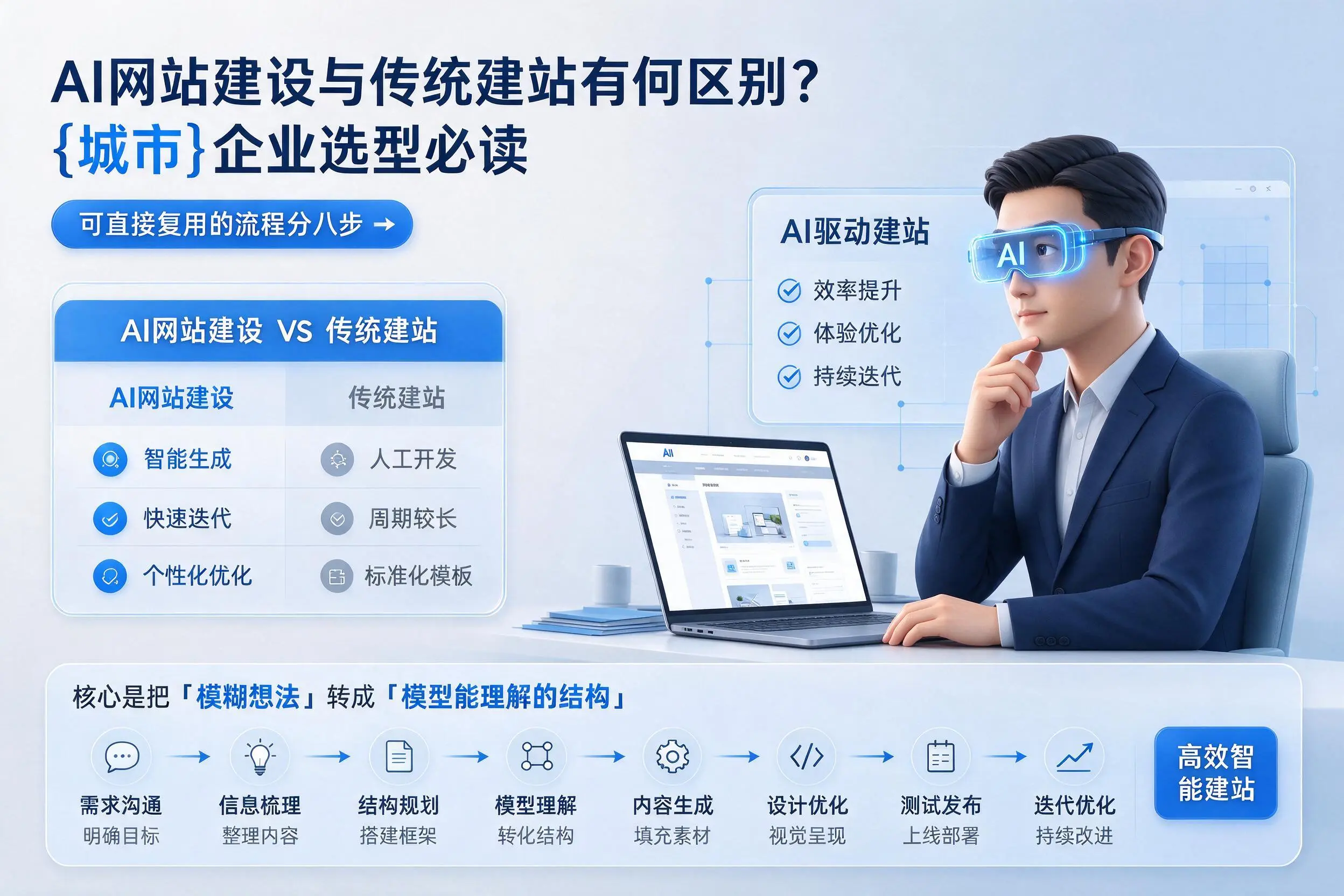 AI网站建设与传统建站有何区别?新乡企业选型必读